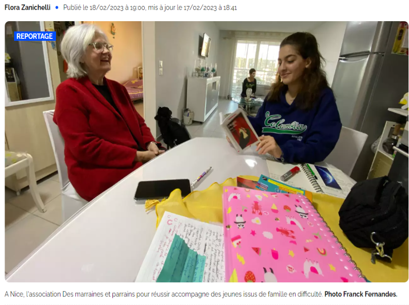 Des Marraines et Parrains pour Réussir à l’honneur dans Nice-Matin ...